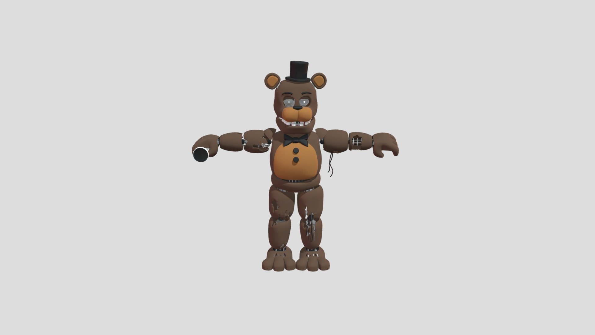 Corrigido Withered Freddy [Blender FNaF] por TRAWERT Papel de