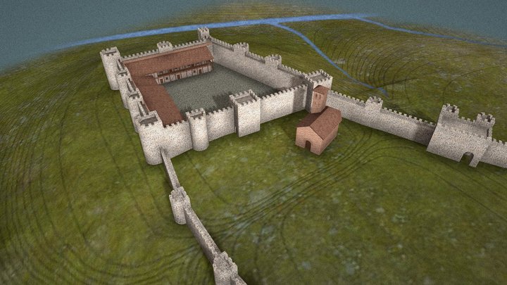 Castillo primitivo 3D Model
