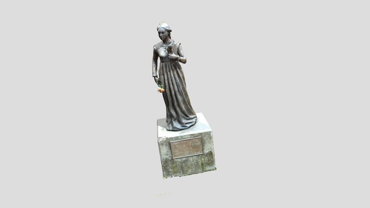 Modelo 3D estatua de Catalina de Aragón 3D Model