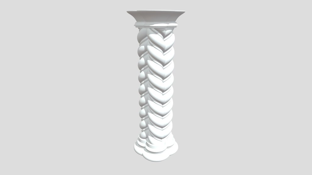 Column Quadrilobate Twisted 1