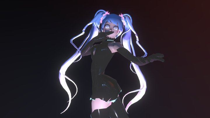 Hatsune Miku 'Ghost Rule' 3D Model