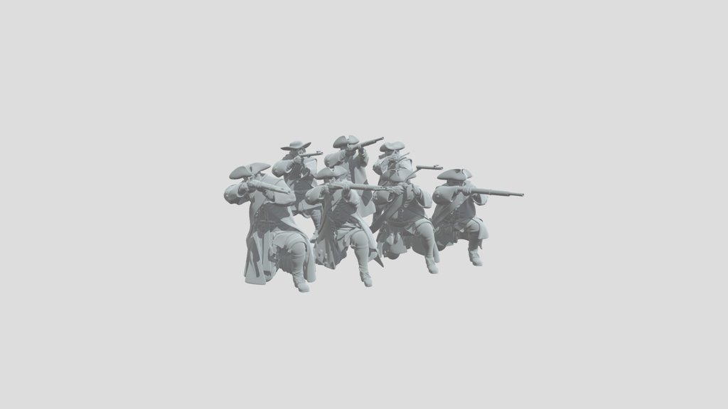 Redcoat Musketeers in Formation