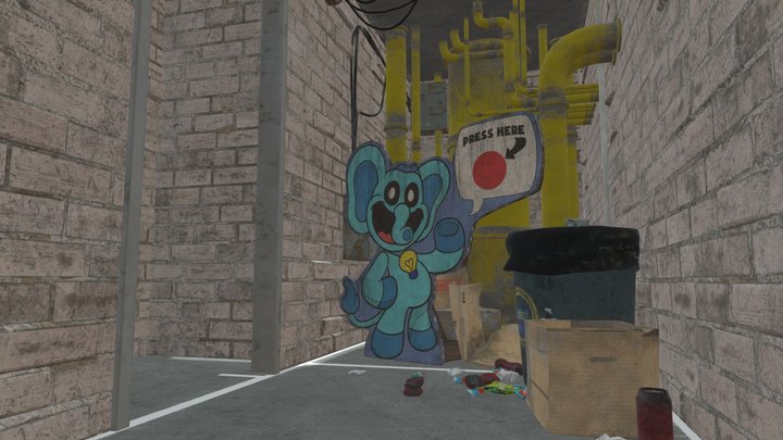 Poppy Playtime Chapter 3 Ollie Hallway(TEXTURED) 3D Model