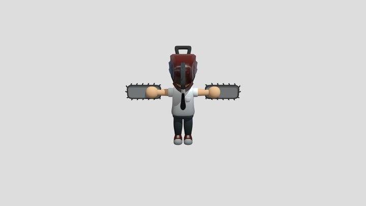 Mini Chainsaw Man (Not Rigged) 3D Model
