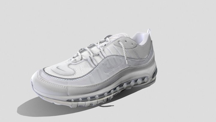 Sneaker Nike Air Max 98 White 3D Model