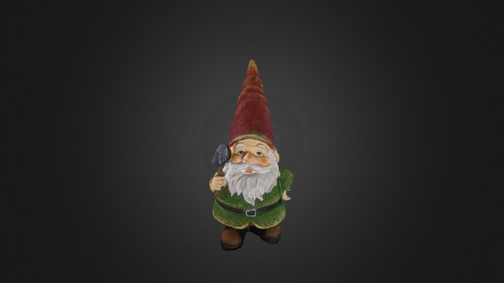 Mesh Garden Gnome 3D Model