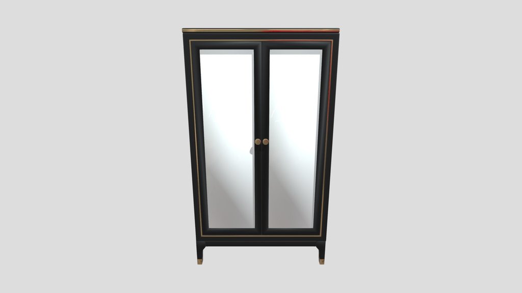 Black And Gold Cabinet