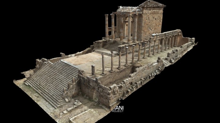 Temple of Septimius Severus in Djémila, Algeria 3D Model