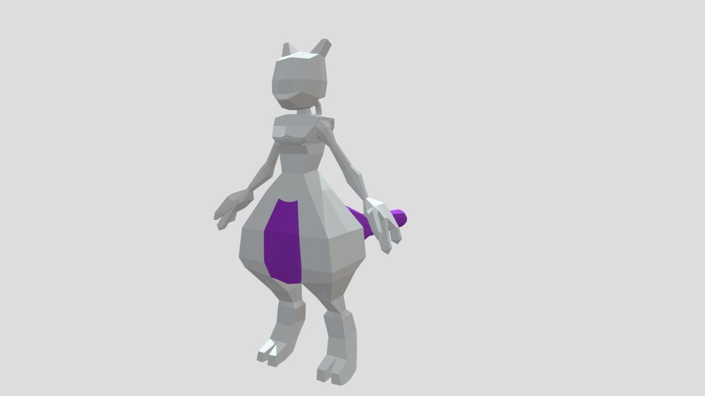 Lowpoly Mewtwo