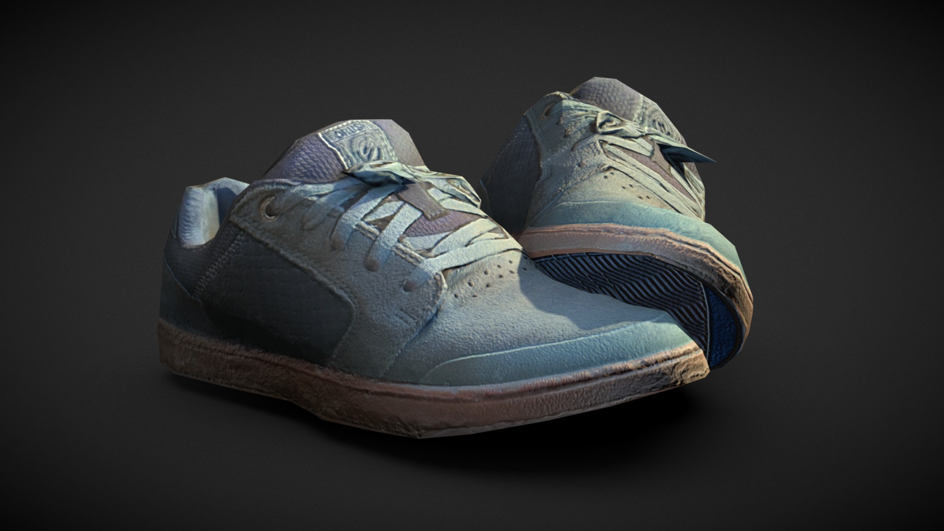 3D model Skate shoes – Crush - This is a 3D model of the Skate shoes - Crush. The 3D model is about a pair of shoes.