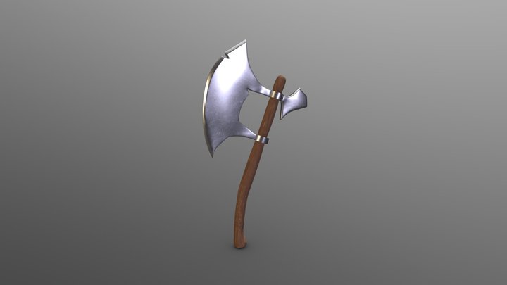 Battle Axe 3D Model