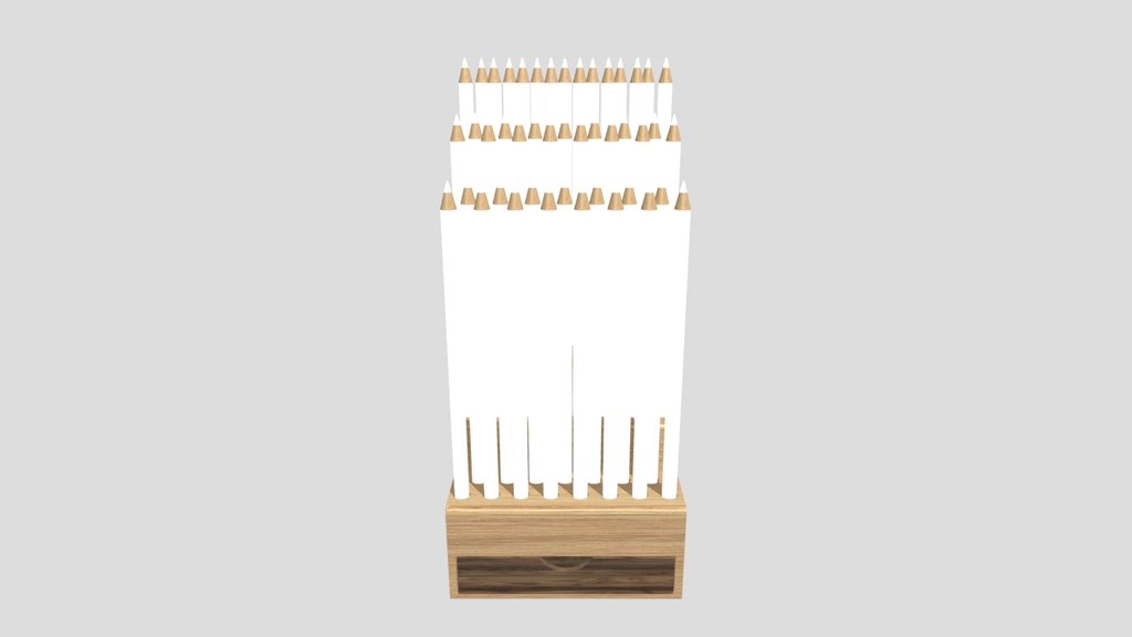 Colored Pencil Set With Holder