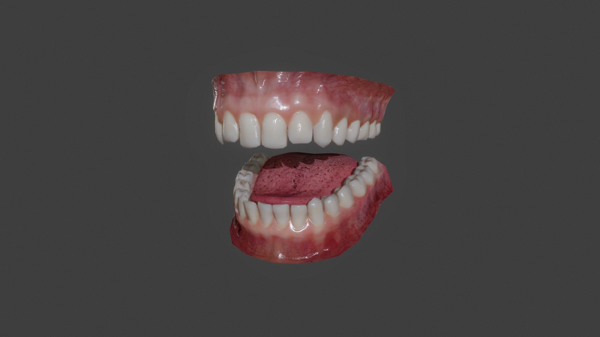 Realistic Human Mouth (Lowpoly) (2020)