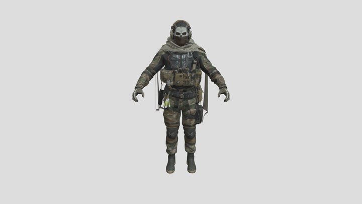 Ghost Standard Character 3D Model