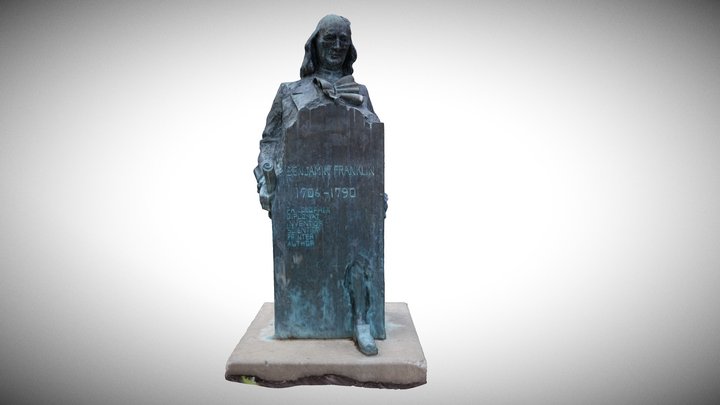 Ben Franklin Statue - 3D Scan 3D Model