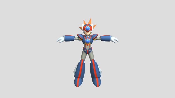Mobile - Mega Man X DiVE - Axl 3D Model