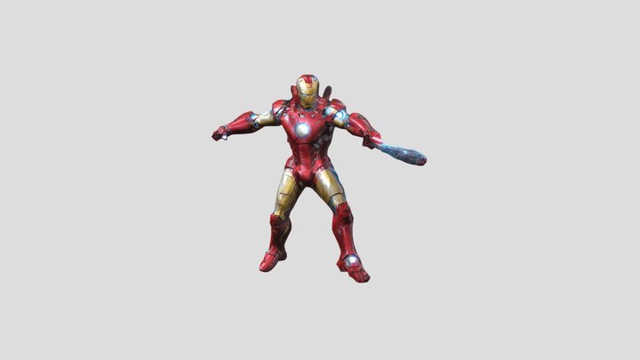 Iron_man_3d_photos_during_fighting_with_thanoa_0 3D Model