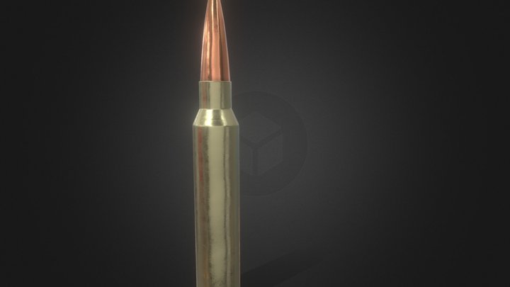 .408 Cheytac bullet 3D Model