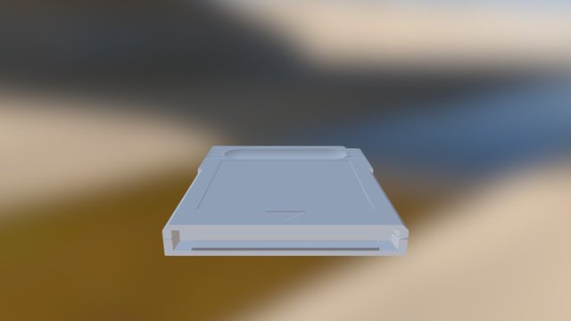 Low Poly GameBoy Cartridge + Normal Maps 3D Model