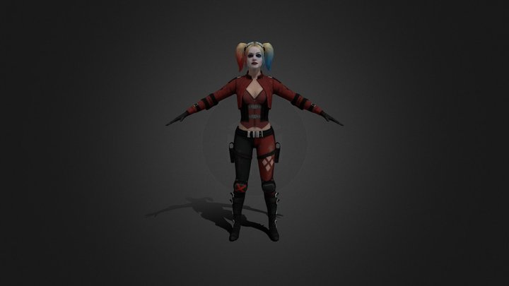 INJ-2_iOS_VILLAIN_Harleen_Quinzell_Harley_Quinn_ 3D Model