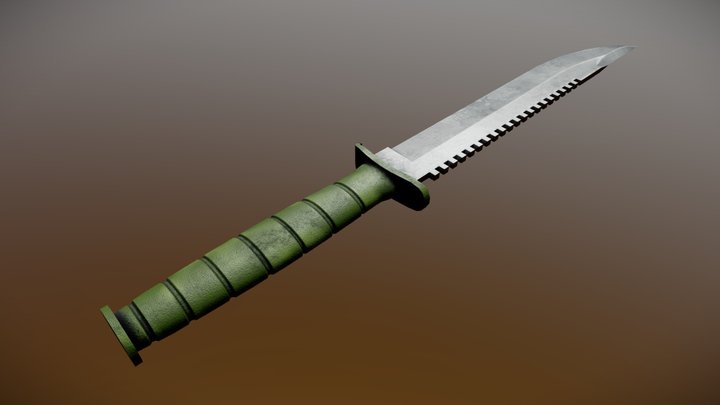 Fighting Knife - Digital 3D Model and Physical 3D Printed Kit Options –  Kosplayit