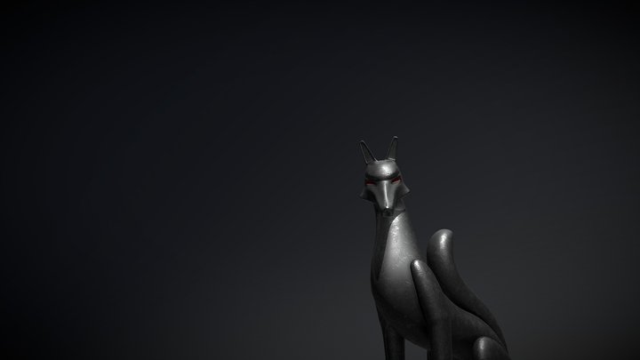 Egyptian fox 3D Model