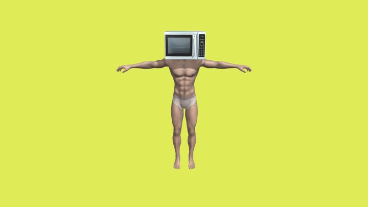 microwave man 3D Model