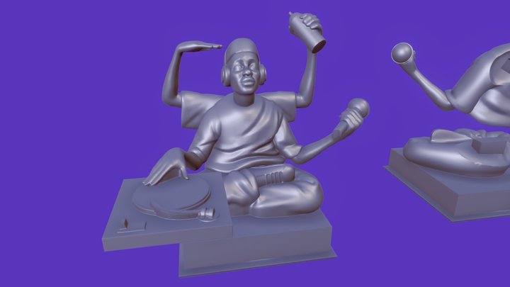 Rap Battle Trophy 3D Model