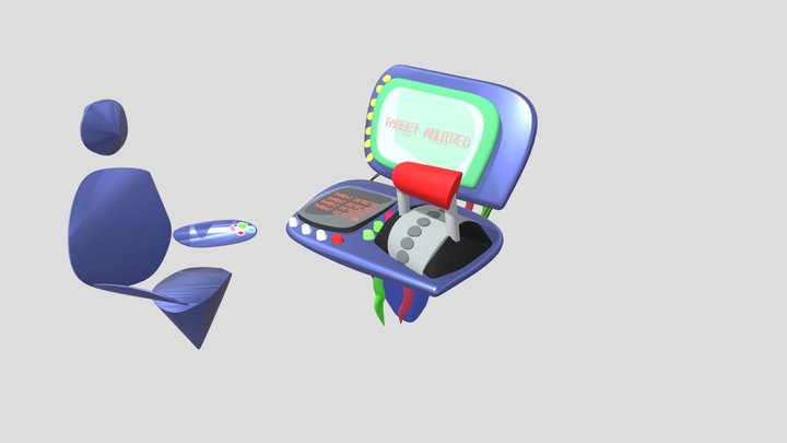 cartoon console 3D Model
