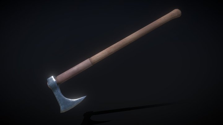 Two Handed Battle Axe – Free 3D Model STL