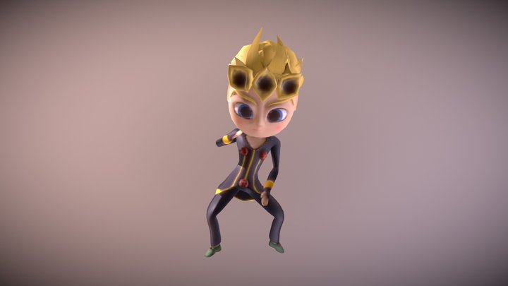 Giorno Giovana from JoJos Bizarre Adventure 3D Model