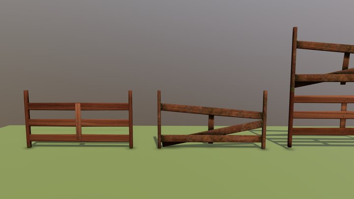 Double-sided fence 3D Model
