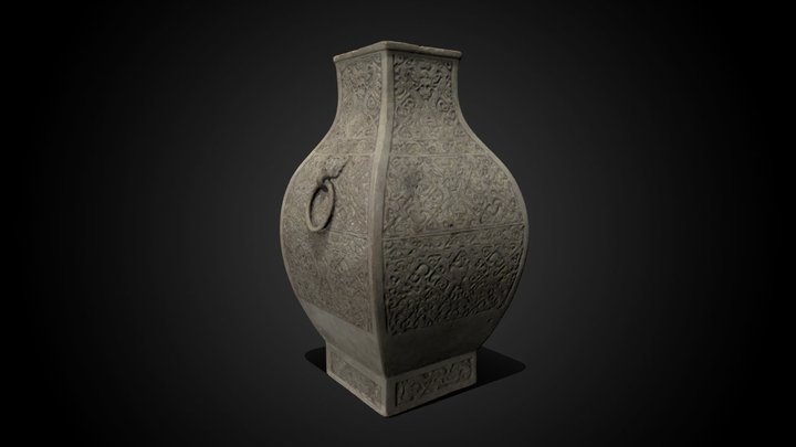 Fanghu Wine Vessel, 5th - 4th Century BCE – Gratis 3D-model STL