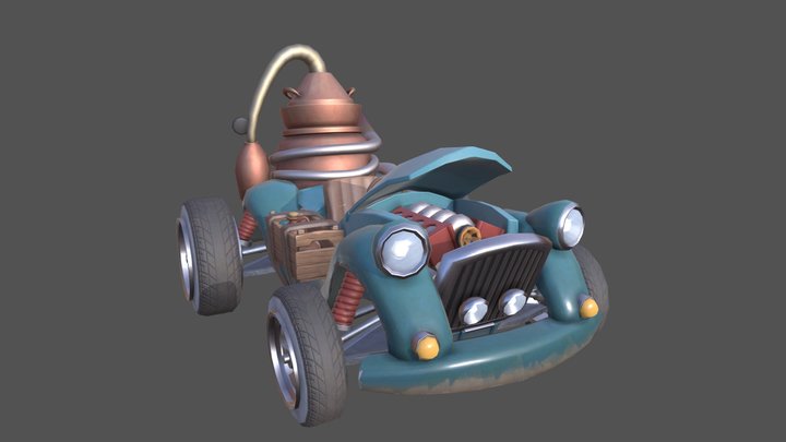 DAE Moonshiner Kart 3D Model