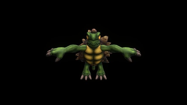 SDT - Melee Arm Stalagmite Shell Turtle 3D Model