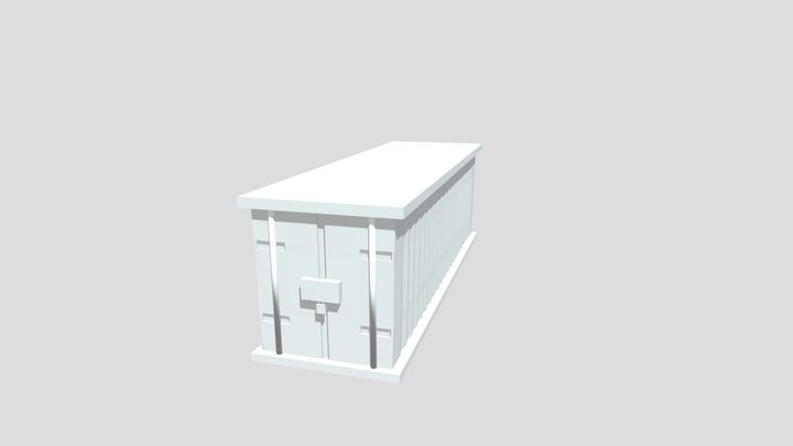 Cargo Container Template 3D Model