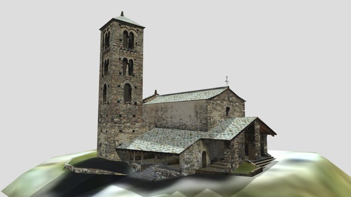 Església De Sant Joan De Caselles 01 3D Model