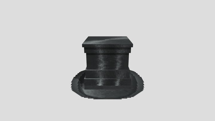 Silk Top Hat in minecraft! 3D Model