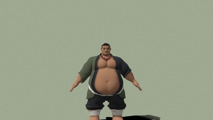 Kojaku - Sumo Wrestler 3D Model 3D Model