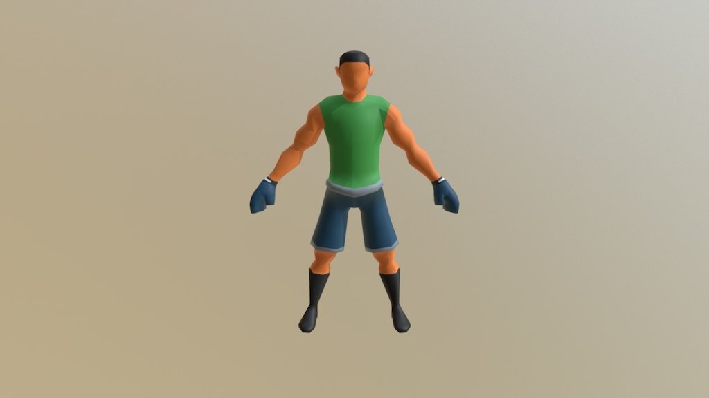 Low Poly Boxer - Buy Royalty Free 3D model by koken0 [e2e8eee ...