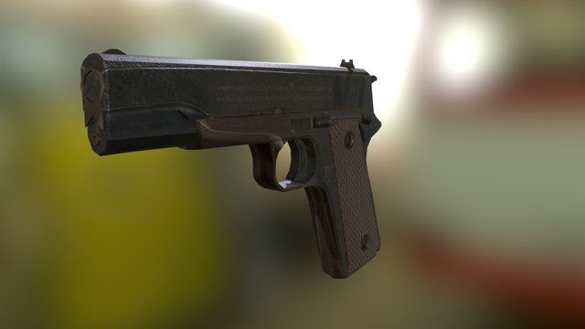 Gun coltmodel1911usarmy 3D Model