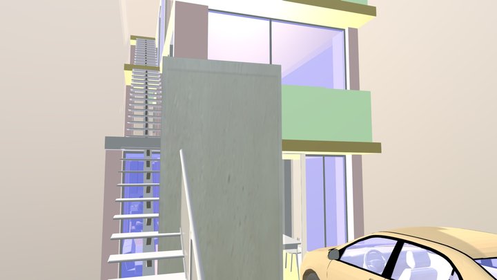 Oficinas 60 m2 mas Vivienda 3D Model