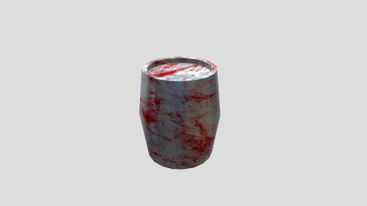 Bloody Barrel 3D Model