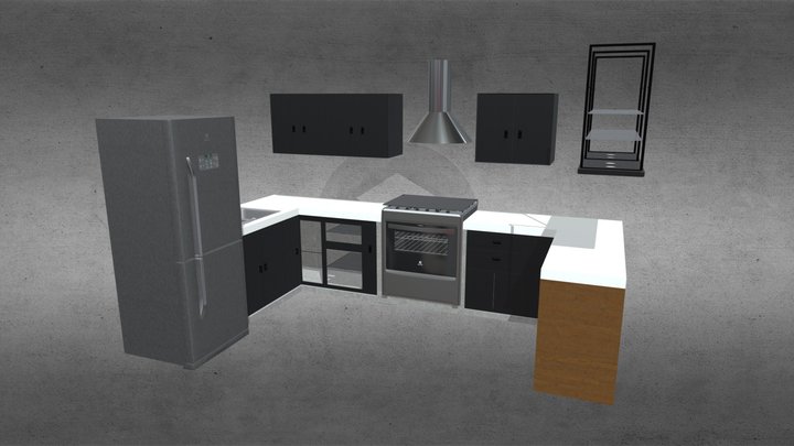 Cocina Base 3D Model