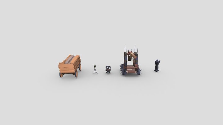 Draft Punk. Покраска драфта 3D Model