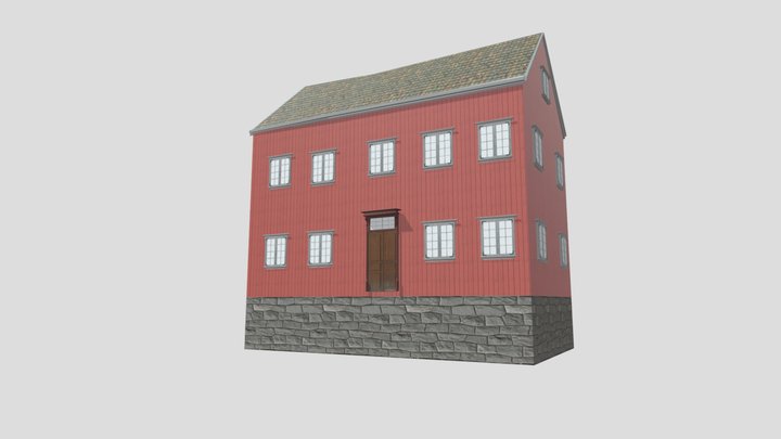 Red house 3D Model
