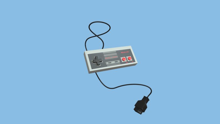 NES Joystick 3D Model