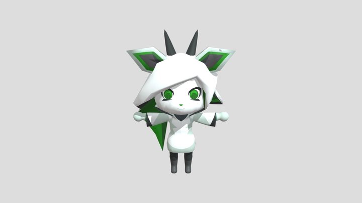 Libbie the Cyber Oryx 3D Model