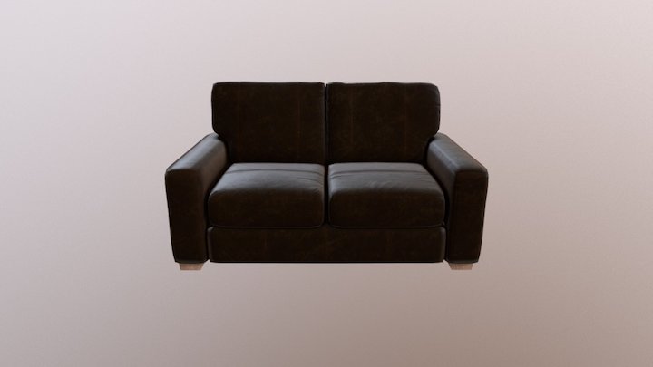 Eton Two Seater Leather 3D Model