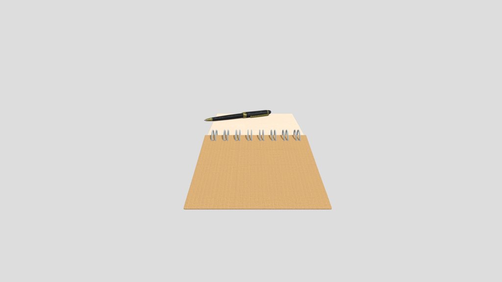 Notepad And Ballpoint Pen